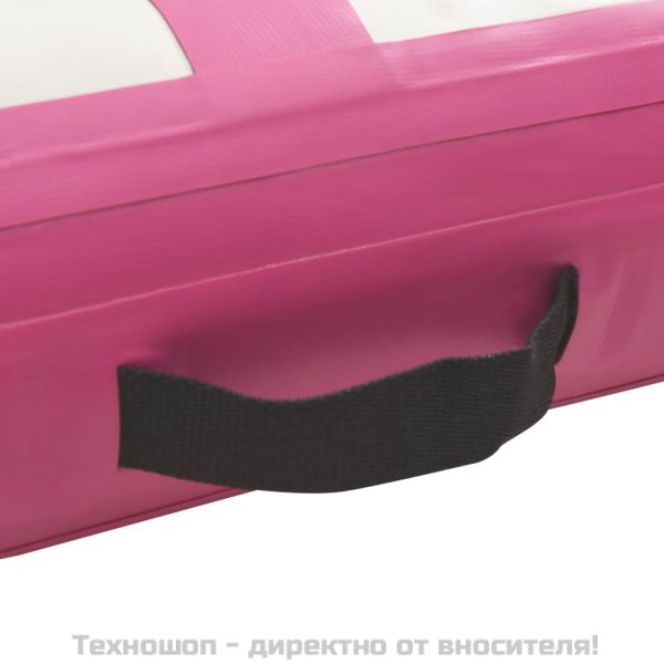 Надуваем дюшек за гимнастика с помпа, 300x100x15 см, PVC, розов
