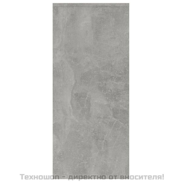 Бюфет бетонно сив 102x33x75 см инженерно дърво