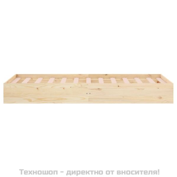 Рамка за легло, масивно дърво, 75x190 см, Small Single