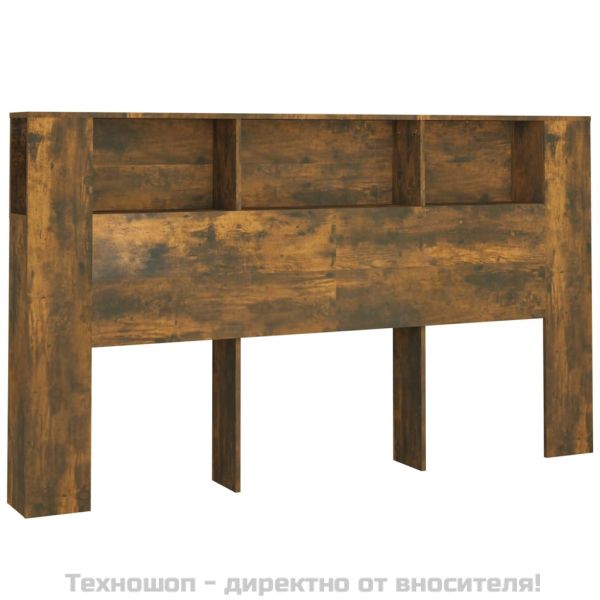 Табла за легло тип шкаф, опушен дъб, 180x18,5x104,5 см