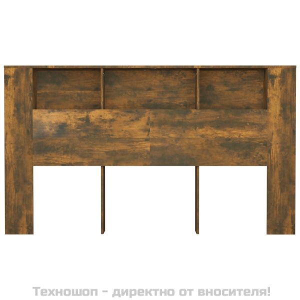 Табла за легло тип шкаф, опушен дъб, 180x18,5x104,5 см