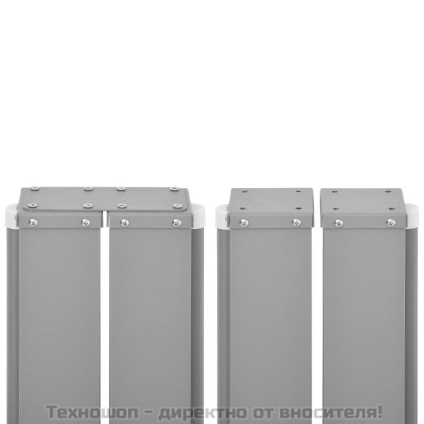 Прибираща се странична тента, кремава, 140x1000 см