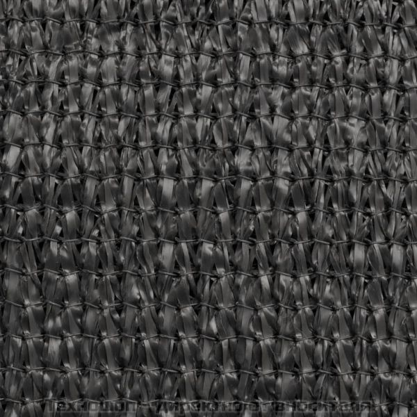 Балконски екран, HDPE, 75x600 см, антрацитно сиво