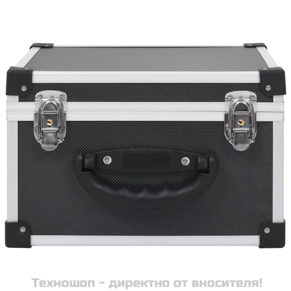 CD куфар за 40 диска, алуминий, ABS, черен