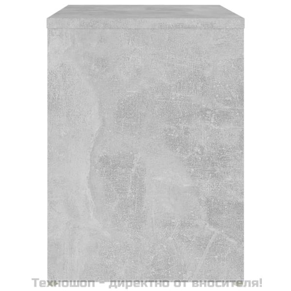 Нощно шкафче, бетоново сиво, 40x30x40 см, инженерно дърво