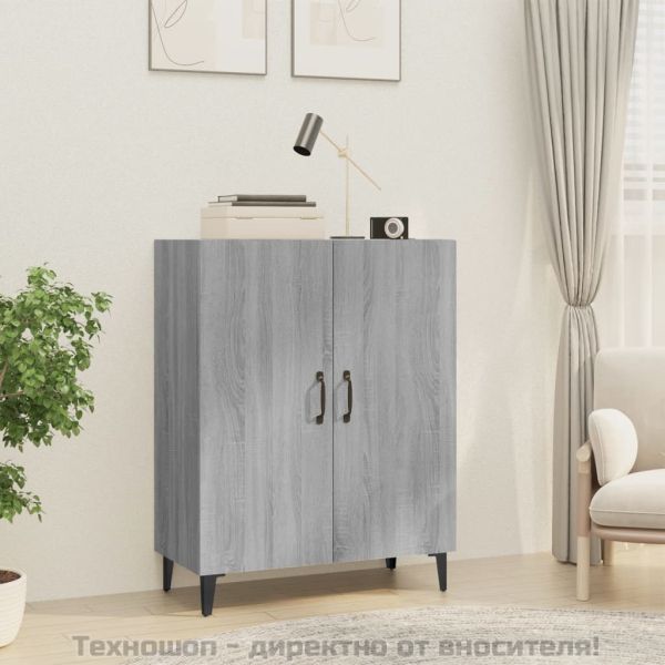 Сайдборд, Сив сонома, 70x34x90 см, инженерно дърво
