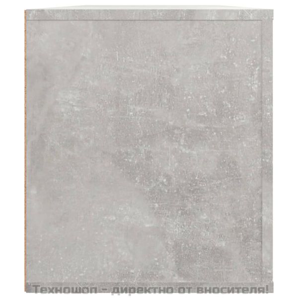 ТB шкаф, сив, 100x35x40 см, инженерно дърво