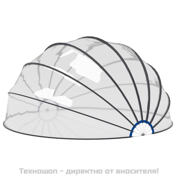 Купол за басейн 500x250 см