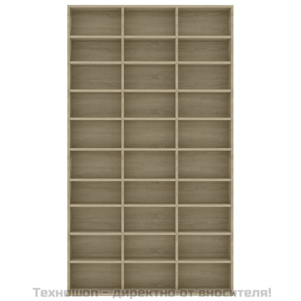 Етажерка за CD, сонома дъб, 102x23x177,5 см, инженерно дърво