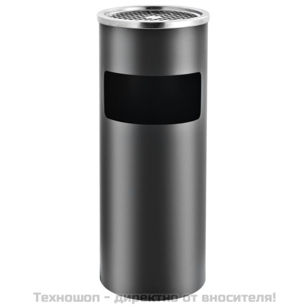 Хотелски кош-пепелник, 30 л, стомана, сив