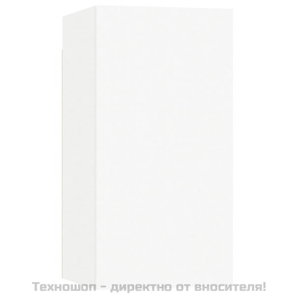 ТВ шкаф, бял, 30,5x30x60 см, инженерно дърво