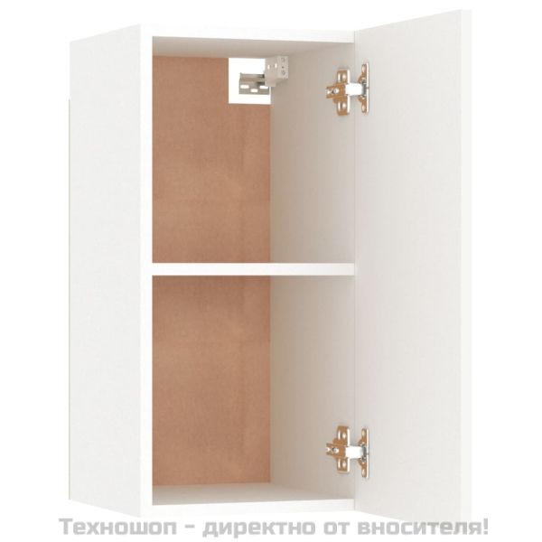 ТВ шкаф, бял, 30,5x30x60 см, инженерно дърво