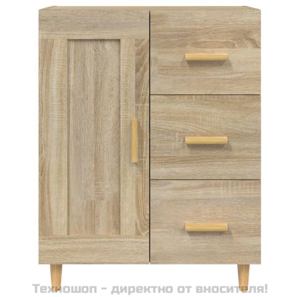 Сайдборд, дъб сонома, 69,5x34x90 см, инженерно дърво