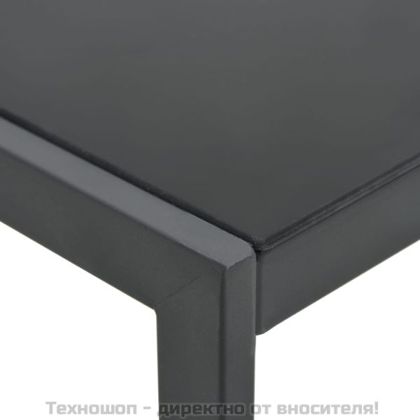 Шезлонги, 2 бр, с масичка, textilene и стомана