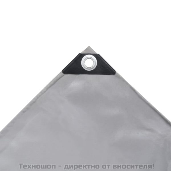 Брезентово платнище, 650 г/м², 4x5 м, сиво
