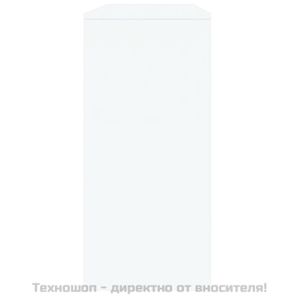 Конзолна маса, бяла, 100x35x76,5 см, инженерно дърво