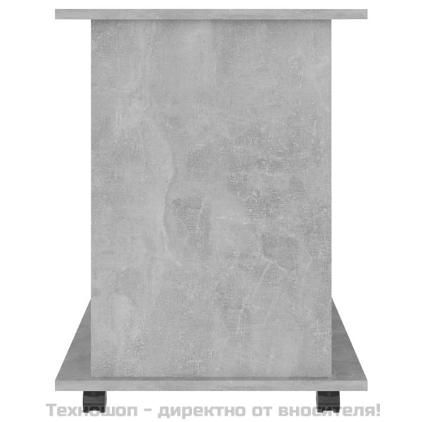 Подвижен шкаф, бетонно сив, 60x45x60 см, инженерно дърво