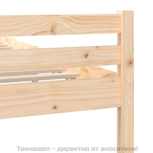Рамка за легло, дърво масив, 150x200 cм, King Size