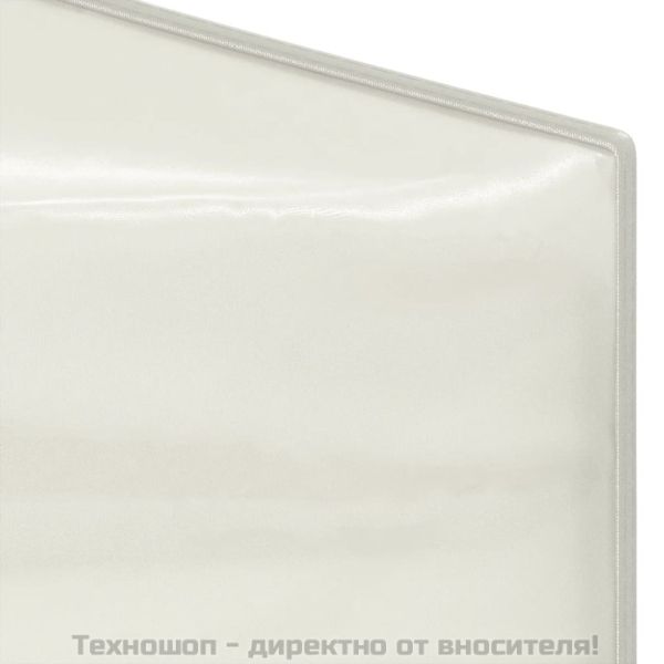 Сгъваема парти палатка със странични стени, кремава, 2x2 м