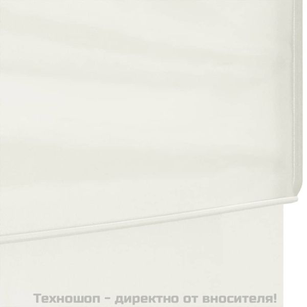 Сгъваема парти палатка със странични стени, кремава, 2x2 м