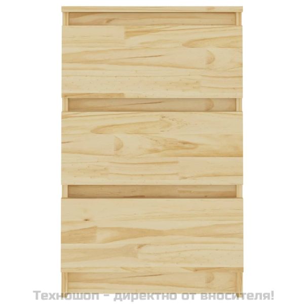 Нощни шкафчета, 2 бр, 40x29,5x64 см, бор масив