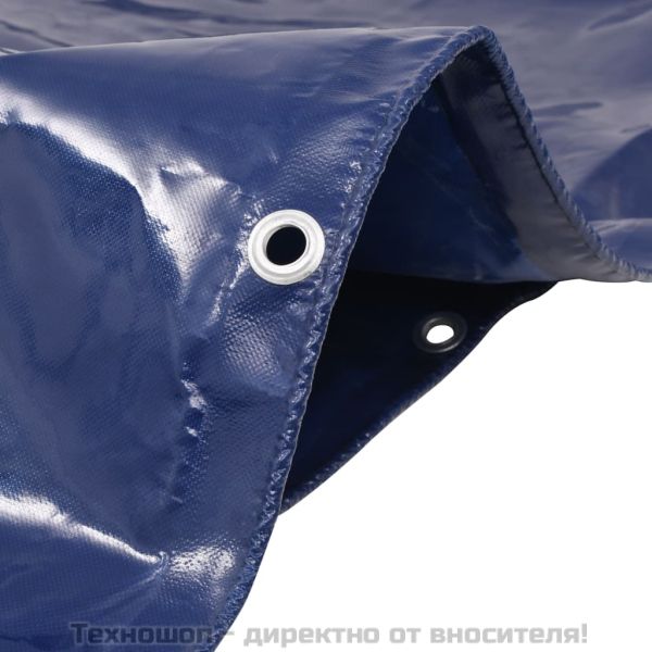 Брезентово платнище, 650 гр/м², 3x3 м, цвят син