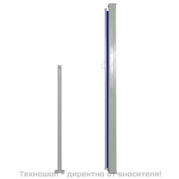 Прибираща се странична тента, 160х500 см, синя