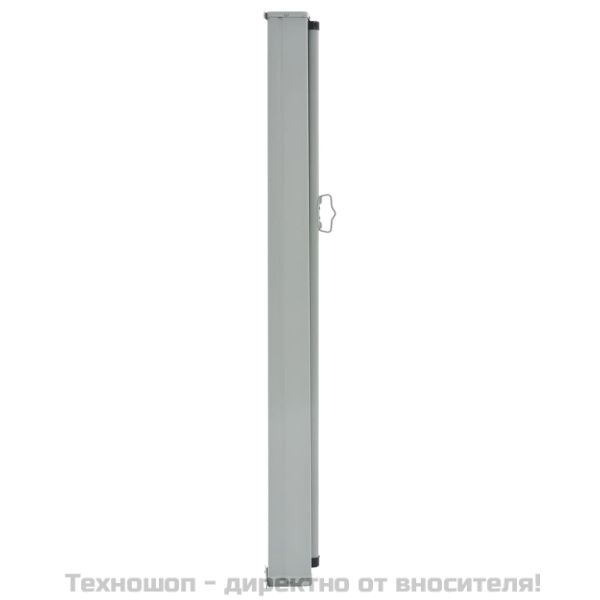 Прибираща се странична тента, 100х300 см, кафява