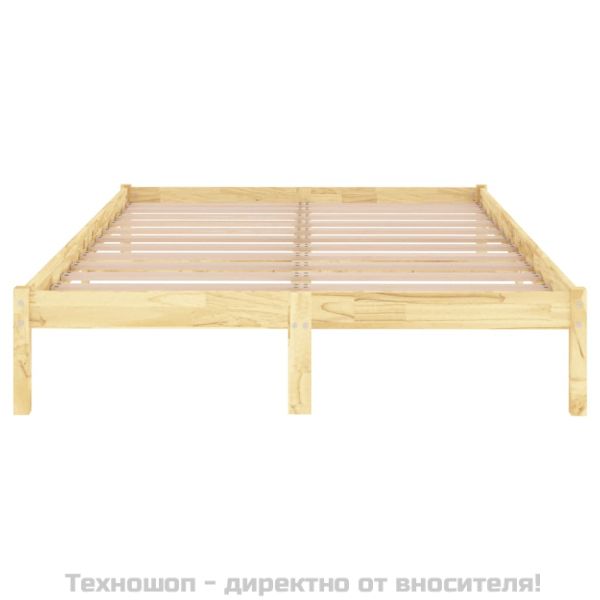 Рамка за легло, дърво масив, 120x190 см, Small Double