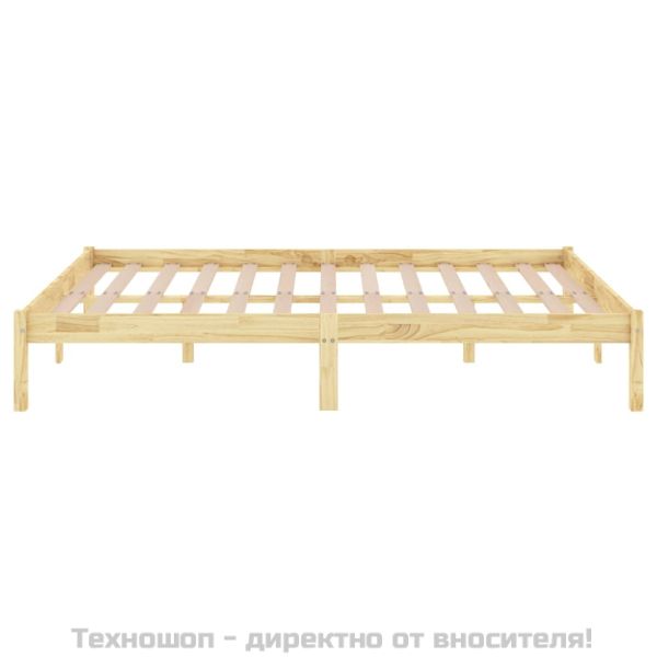 Рамка за легло, дърво масив, 120x190 см, Small Double