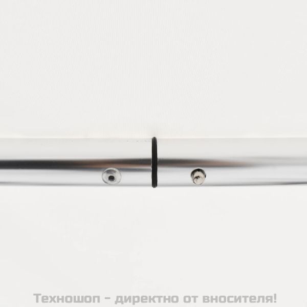 Тента за лодка, 3 дъги, бяла, 183x160x137 см