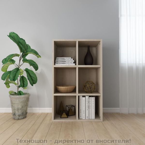 Библиотека/бюфет, дъб сонома, 66x30x98 см, инженерно дърво