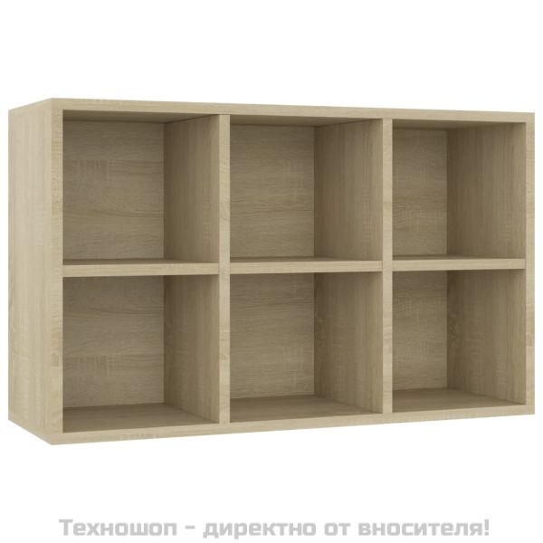 Библиотека/бюфет, дъб сонома, 66x30x98 см, инженерно дърво