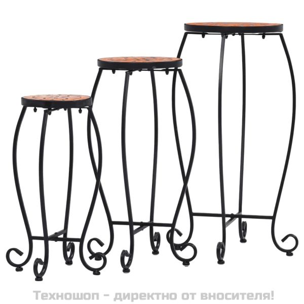 Мозаечни маси, 3 бр, теракота, керамика