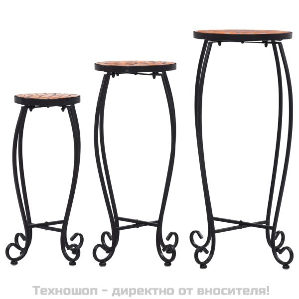 Мозаечни маси, 3 бр, теракота, керамика