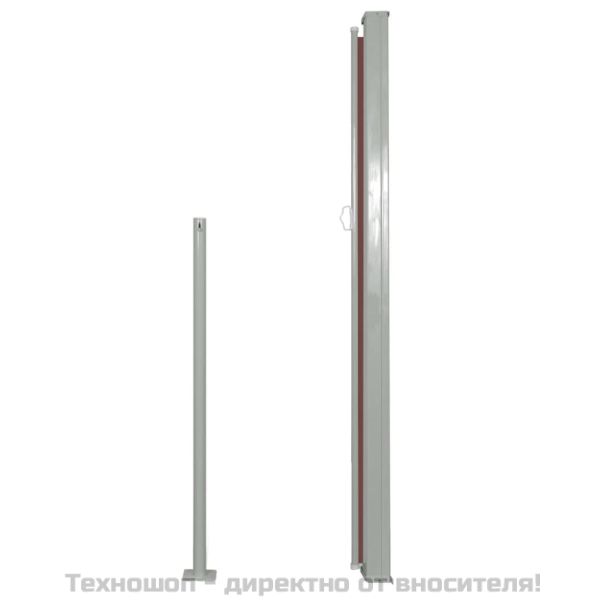 Прибираща се странична тента, 160х500 см, кафява