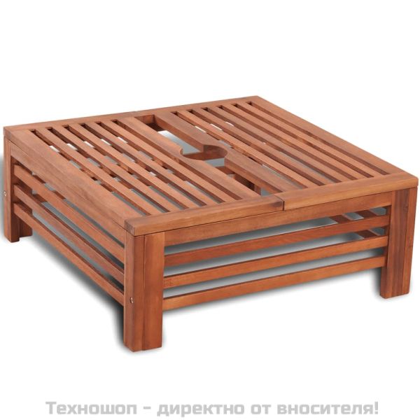 Дървено покривало за стойка за чадър