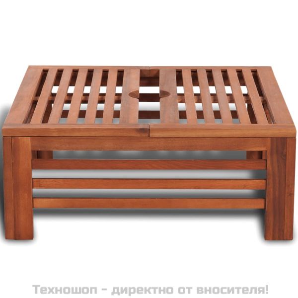 Дървено покривало за стойка за чадър