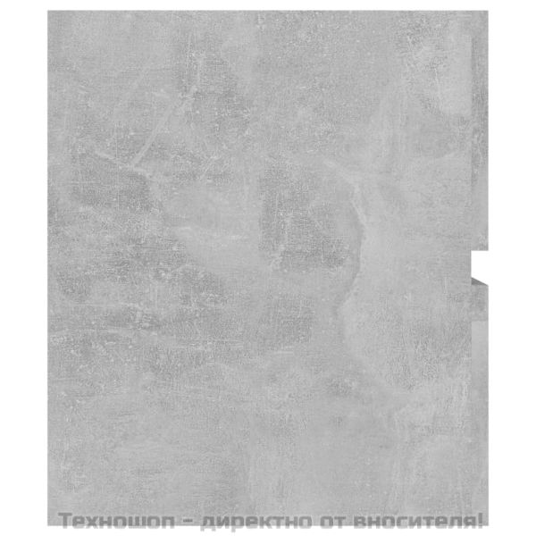 Долен шкаф за мивка, бетонно сив, 100x38,5x45см инженерно дърво