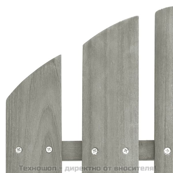 Градински стол, дърво, сив