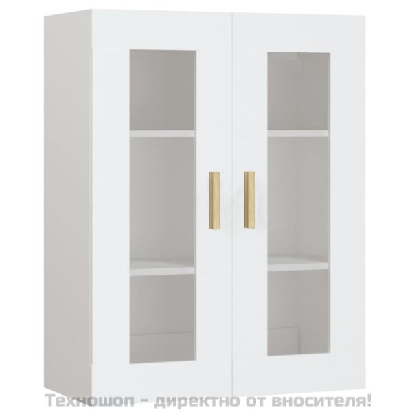 Окачен стенен шкаф, бял, 69,5x34x90 см