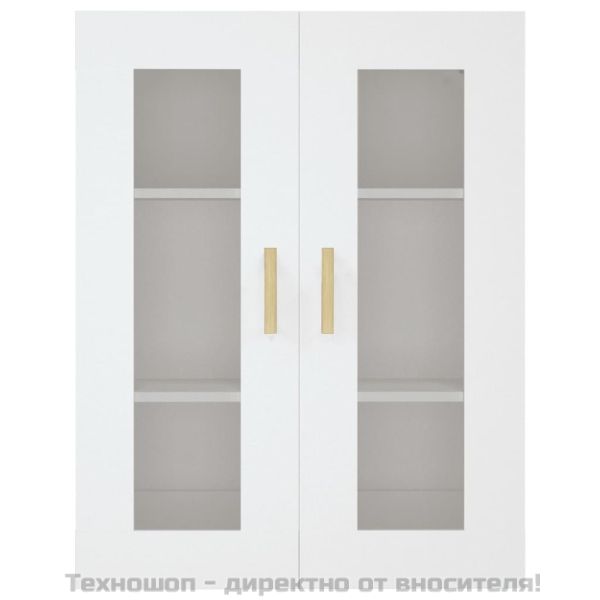 Окачен стенен шкаф, бял, 69,5x34x90 см