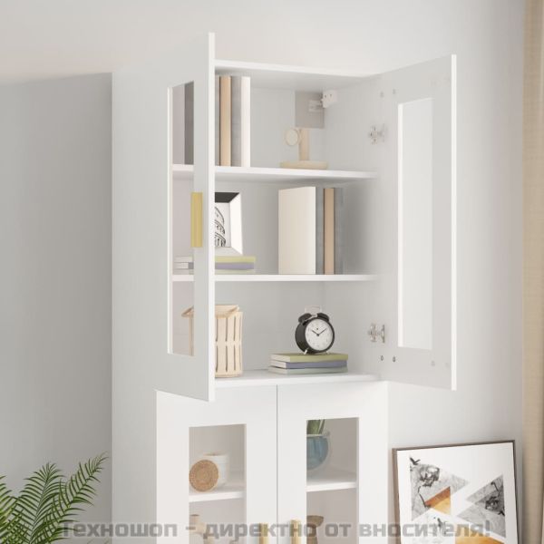 Окачен стенен шкаф, бял, 69,5x34x90 см