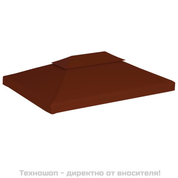 Двоен покрив за шатра, 310 г/м², 4x3 м, теракота