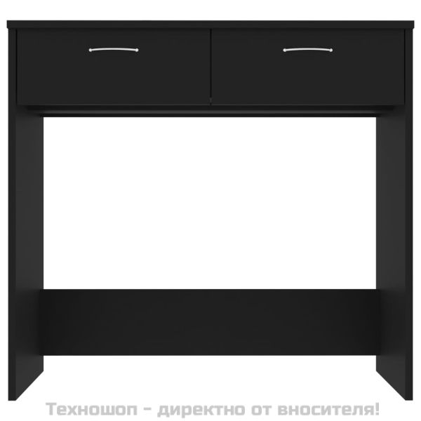 Бюро, черно, 80x40x75 см, инженерно дърво