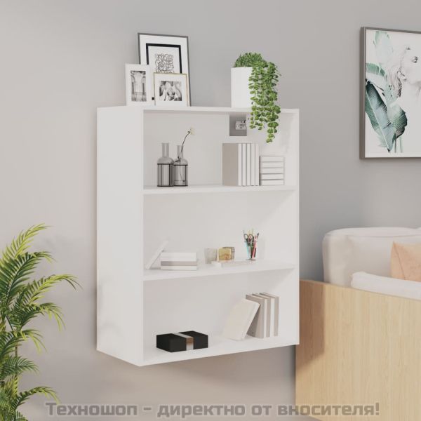 Окачен стенен шкаф, бял, 69,5x32,5x90 см