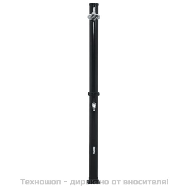 Соларен душ, черен, 220 см, 20 л