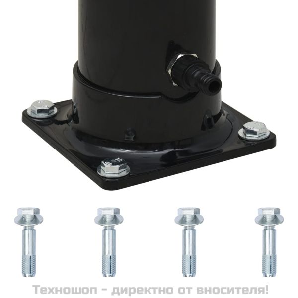 Соларен душ, черен, 220 см, 20 л