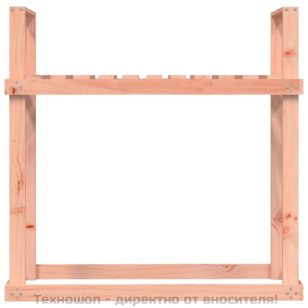 Поставка за дърва за огрев 110x35x108,5 см масивна дугласка ела