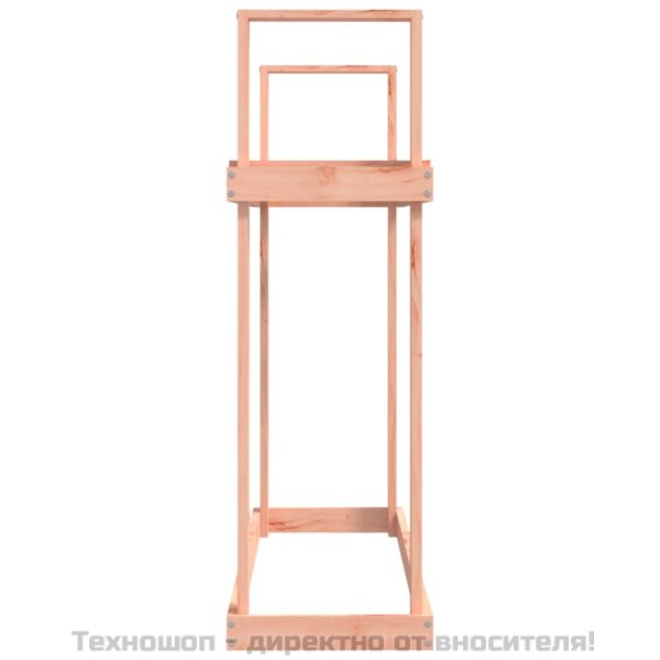 Поставка за дърва за огрев 110x35x108,5 см масивна дугласка ела